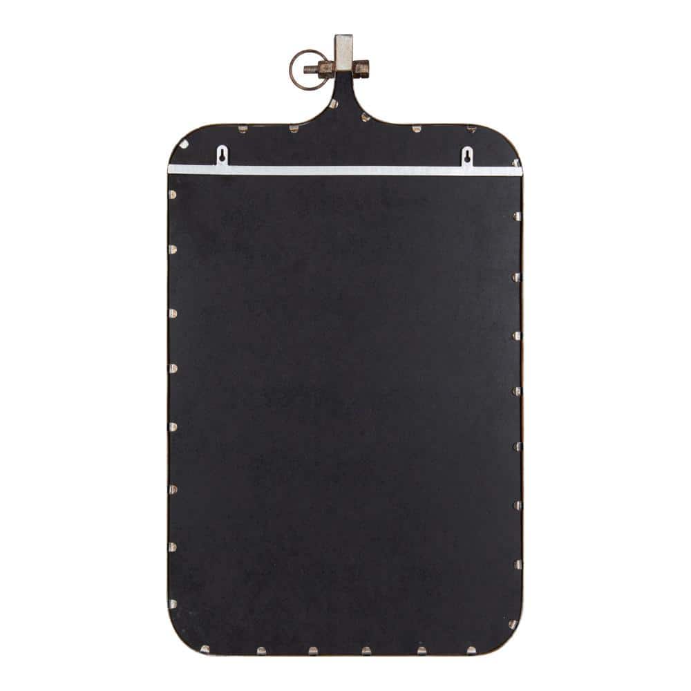 Rustic Bronze Metal Framed Fabric Pinboard, 20x35