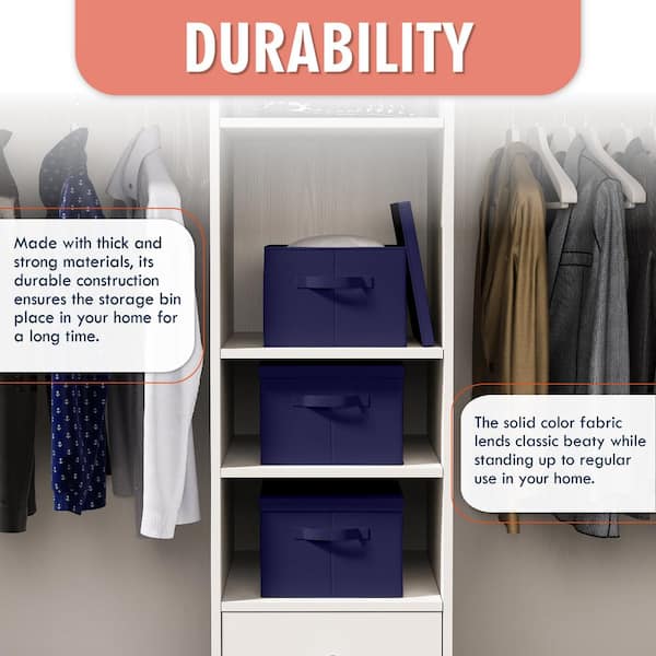 Baywell Storage Bins for Organizing, Large Fabric Storage Baskets for  Shelves with Ropes, Foldable Storage Cubes for Home, Office, Toys Organizer