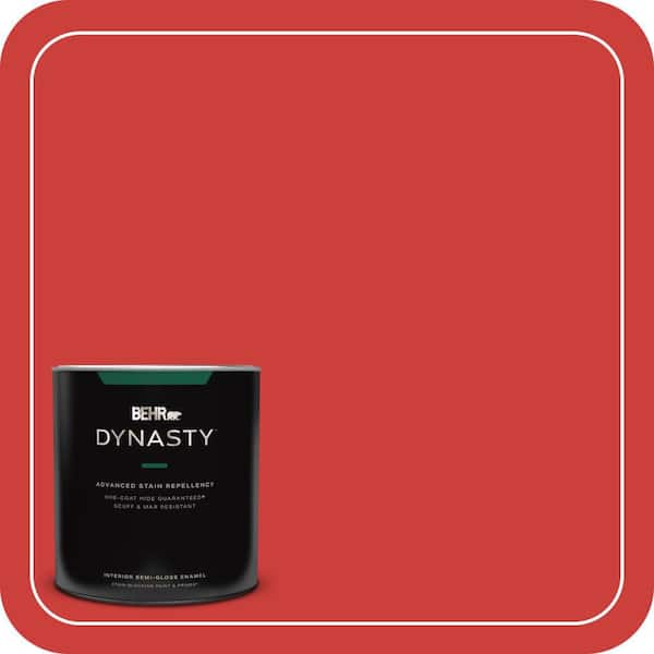 1 qt. #S-G-180 Grenadine Semi-Gloss Enamel Interior Stain-Blocking Paint and Primer