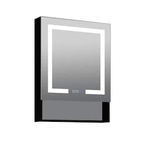 24 in. W x 32 in. H Rectangular Surface or Recessed Mount LED Bathroom Medicine Cabinet with Mirror Right Open Door