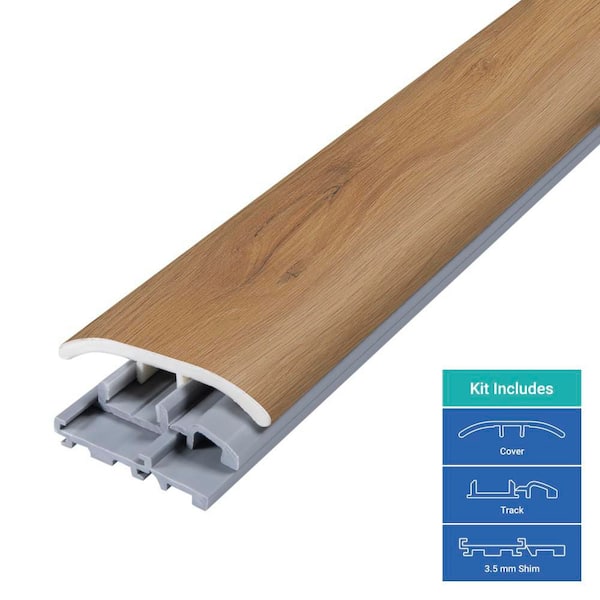 Lina Ridge 0.31 in. T x 2 in. W x 78.7 in. L Vinyl 4-in-1 Molding