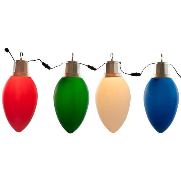 Lighted Blow Mold C7 Bulbs Christmas Decorations-20"-Set of 4