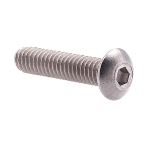 #8-32 x 3/4 in. Grade 18-8 Stainless Steel Hex (Allen) Drive Button Head Socket Cap Screws (10-Pack)