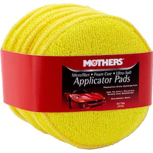 5 in. Ultra Soft Microfiber Car Applicator Pads (6-Pack)