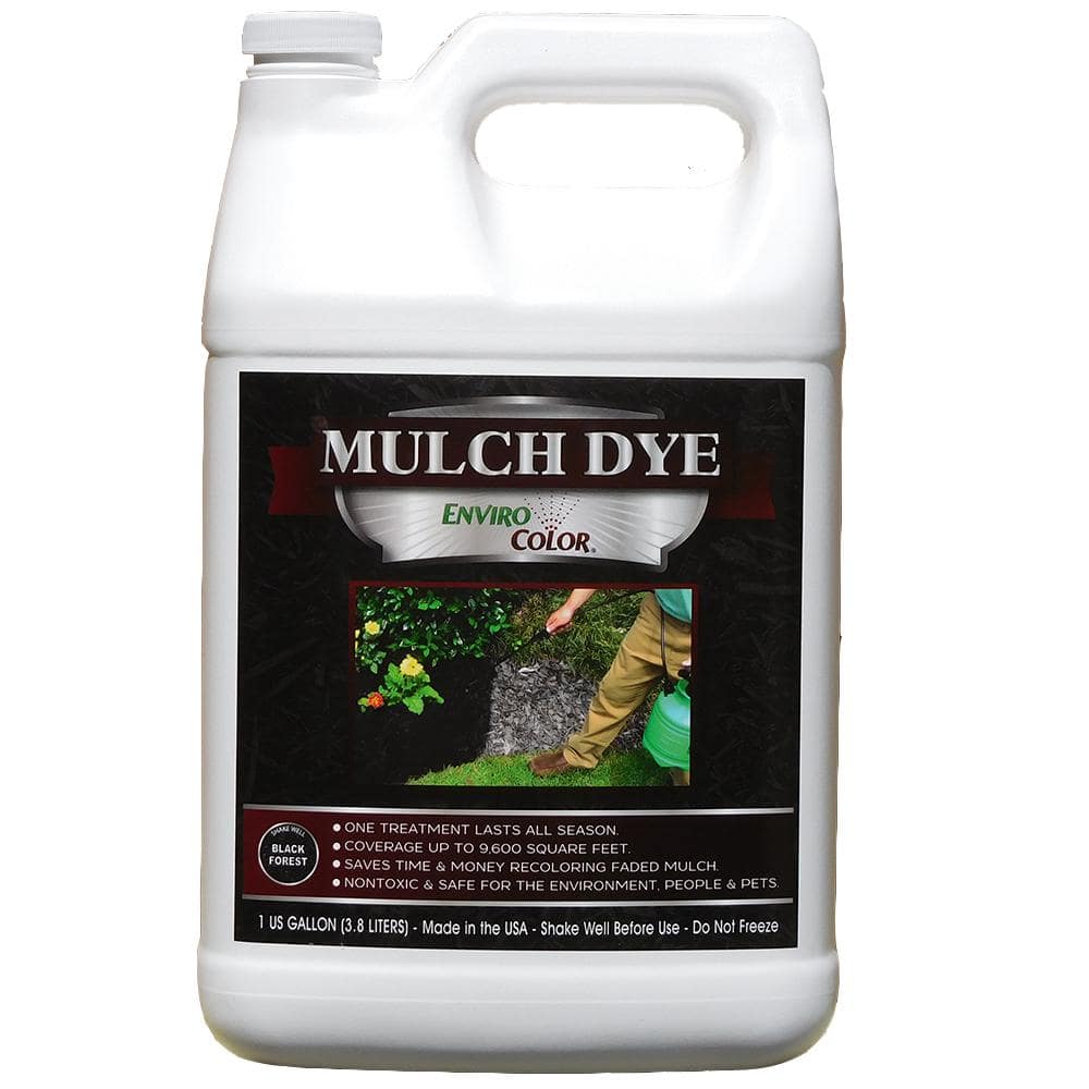 PetraTools Black Mulch Dye, 3,600 Sq Ft Coverage - Mulch Dye Black, Black  Mulch for Landscaping, Black