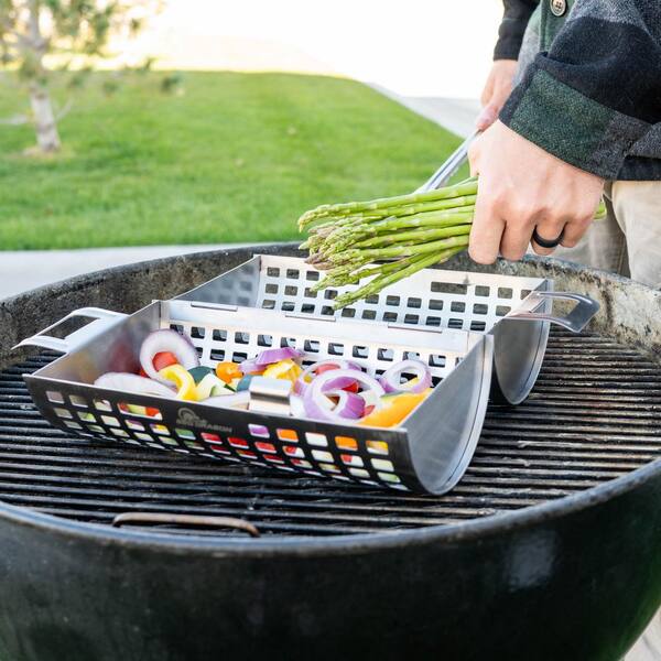 Stainless Steel BBQ Baskets for Outdoor Grilling Grill Baskets for BBQ 