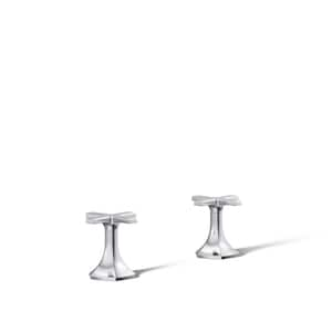 Occasion Cross Bathroom Sink Faucet Handles in Polished Chrome