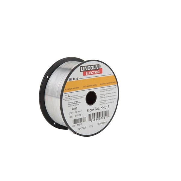 Lincoln Electric 030 In Superglaze Er4043 Aluminum Mig Welding Wire For Heat Treatable Base Alloys 1 Lb Spool Kh513 The Home Depot