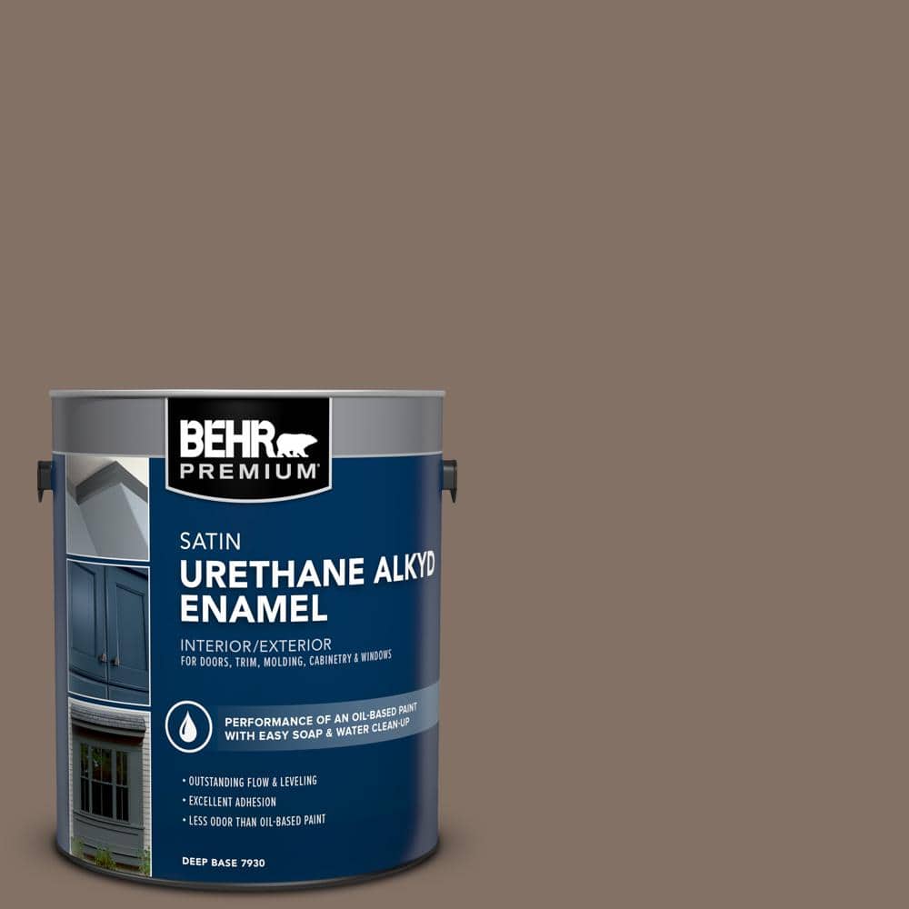 BEHR PREMIUM 1 gal. PPU517 Cardamom Spice Urethane Alkyd Satin Enamel