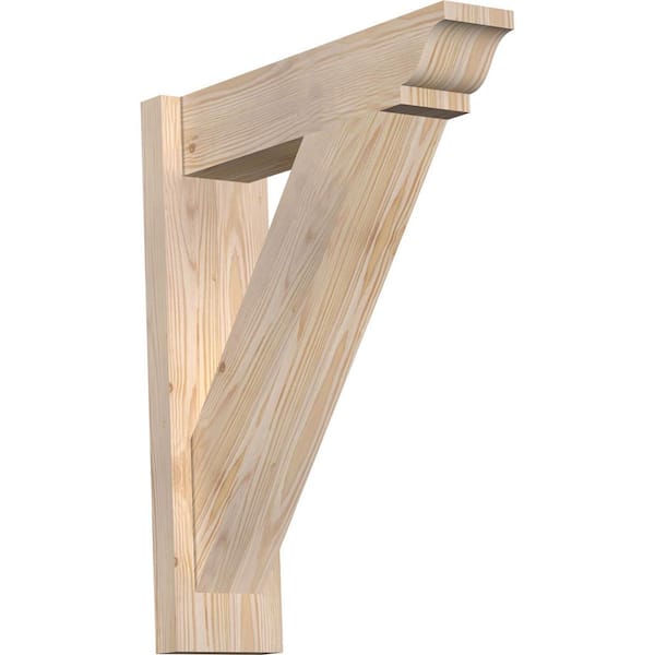 Ekena Millwork 6 in. x 24 in. x 20 in. Douglas Fir Traditional Smooth Outlooker