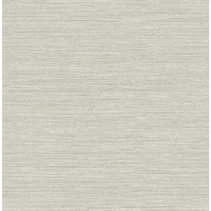 Sheehan Grey Faux Grasscloth Wallpaper Sample