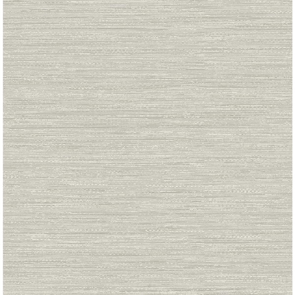 A-Street Prints Sheehan Grey Faux Grasscloth Wallpaper Sample