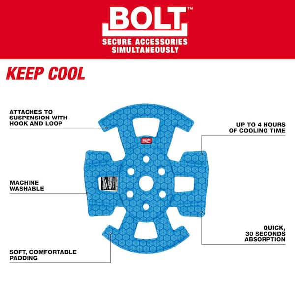 Milwaukee BOLT Safety Helmet Hat Cooling Liner 48-73-4544 - The