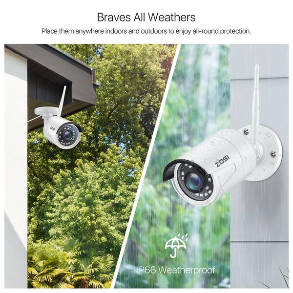 3MP 8CH NVR CCTV Security Camera System Wireless HD Lite 1080P Home Surveillance 