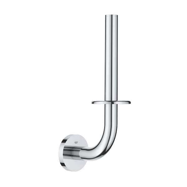 Essentials Spare Single Post Toilet Paper Holder in StarLight Chrome