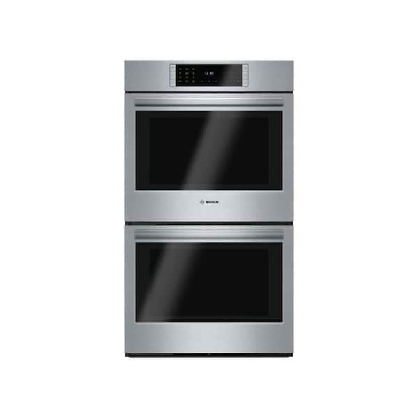 Bosch Benchmark Series 30 in. Built-In Double Electric Convection Wall Oven with Fast Preheat, Self-Clean in Stainless Steel
