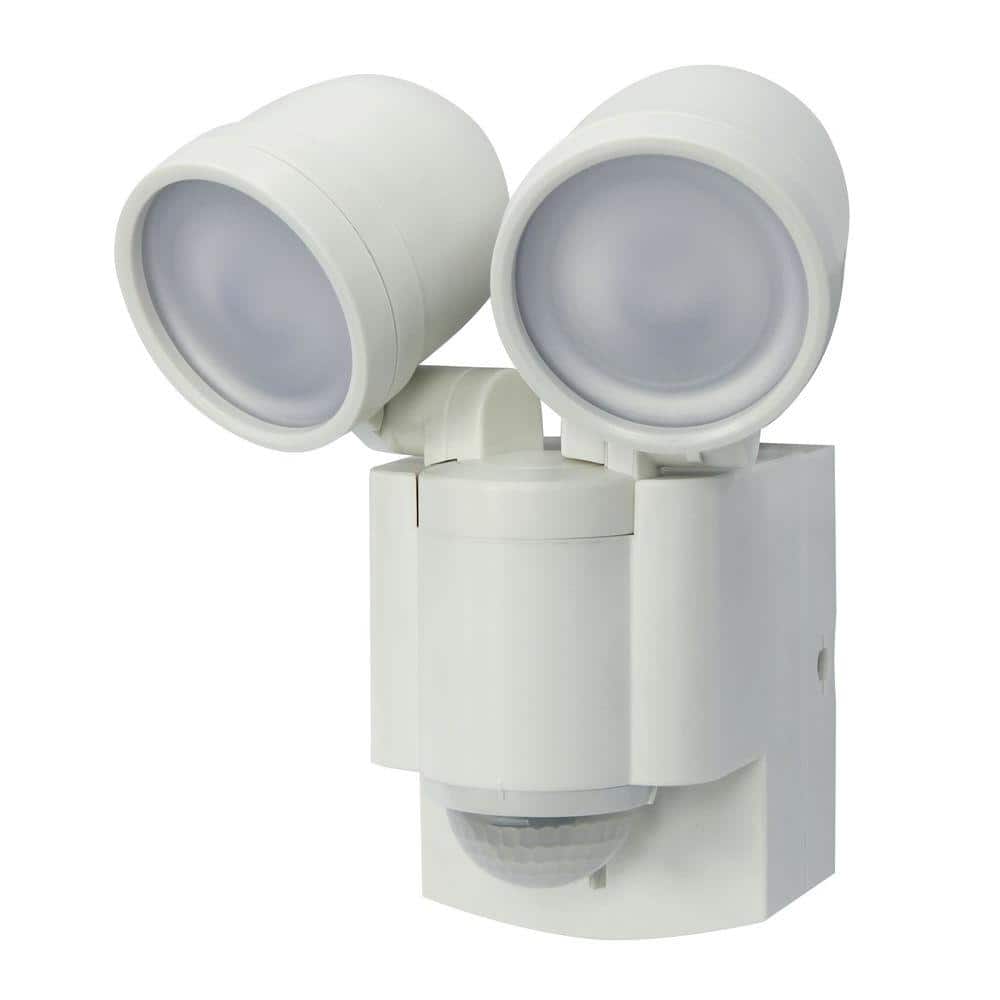 UPC 859655002491 product image for IQ America White Motion Activated Outdoor Integrated LED Twin Flood Light | upcitemdb.com
