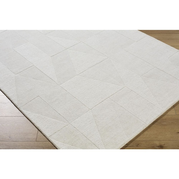 Taraash TRH-2307 8 ft. x 10 ft. White Handmade, Area Rug
