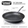 GRANITESTONE 14 in. Aluminum Ultra-Durable Diamond Infused Family Skillet  with Helper Handle 2592 - The Home Depot