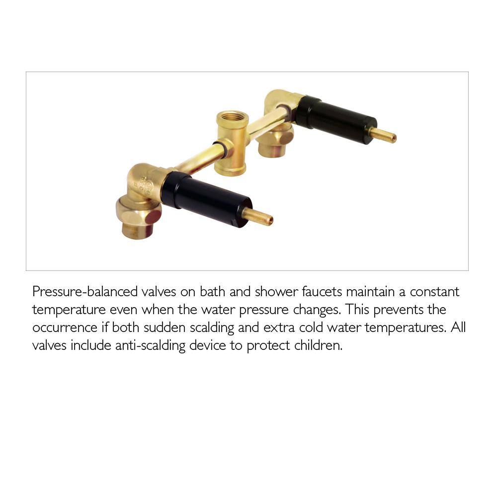 Oakmont Oil Rubbed Bronze Dual Handle Tub and Shower Faucet
