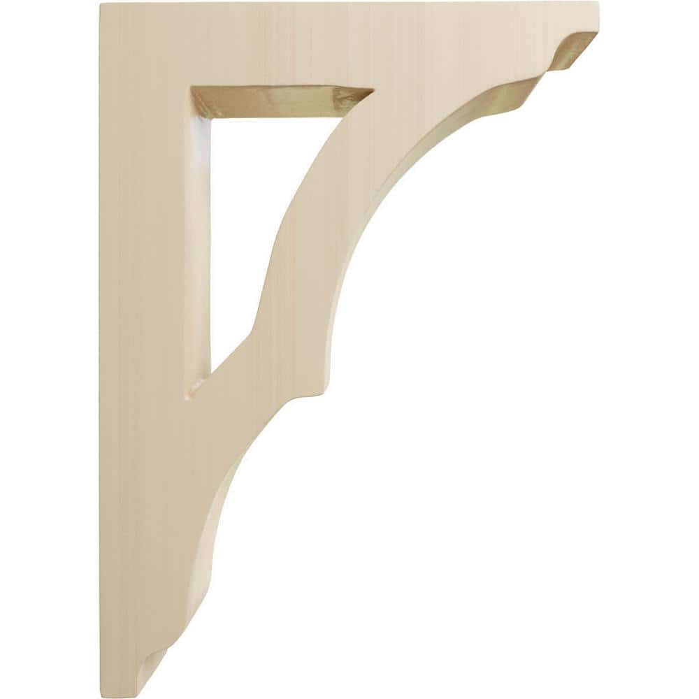 Small Avila Rubberwood Bracket 1.75"W x 6.5"D x 9"H