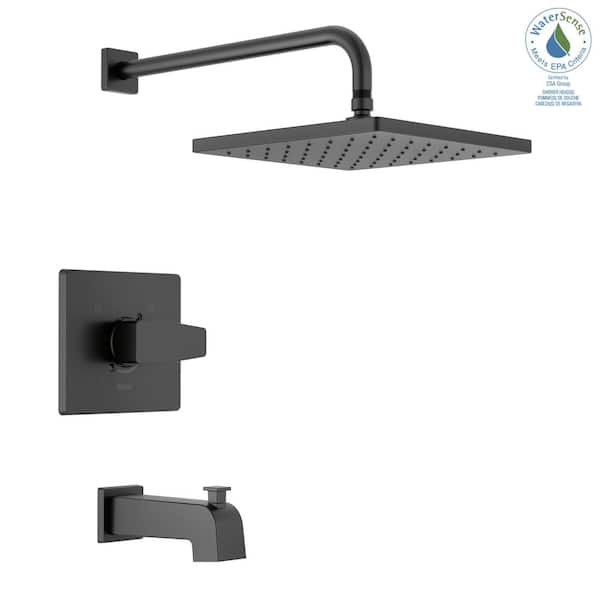 Delta Modern 1-Handle Wall Mount Tub and Shower Trim Kit in