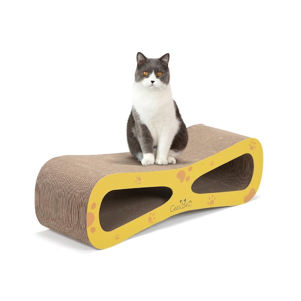 COZIWOW Lounger Cardboard Catnip Scratcher Cat Toy CW12Y0557 T01 The Home Depot