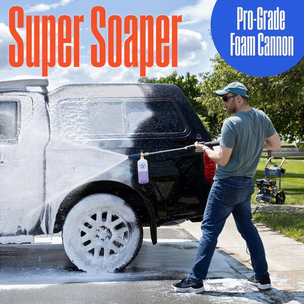 thumbnail image 2 of Frentaly 3000 PSI Pressure Washer Gun With 5 Nozzle Tips & Foam Sprayer – Short Wand 2 of 4