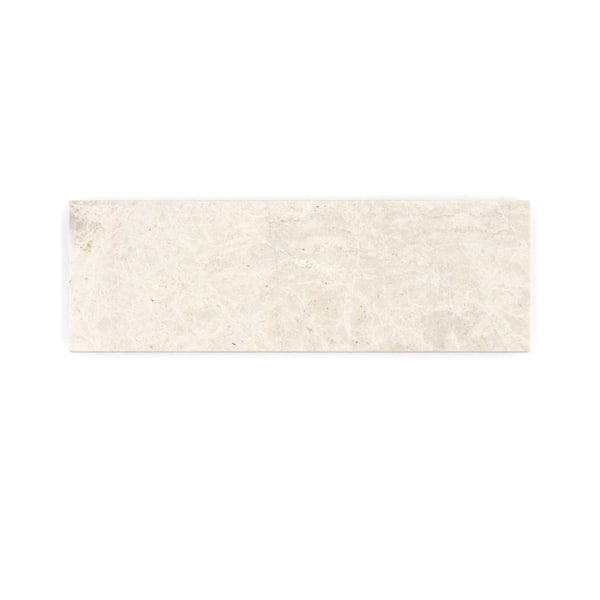 Jeffrey Court Vanilla Cream 4 in x 12 in Honed Subway Marble Wall and Floor Tile (0.333 sq. ft./Each)