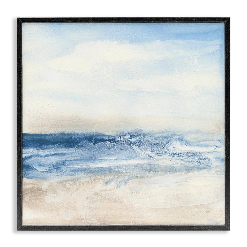Abstract Surf and Sand by Chris Paschke Black Framed Coastal Giclee Art Print 12 in. x 12 in. price history on PriceWatchPro