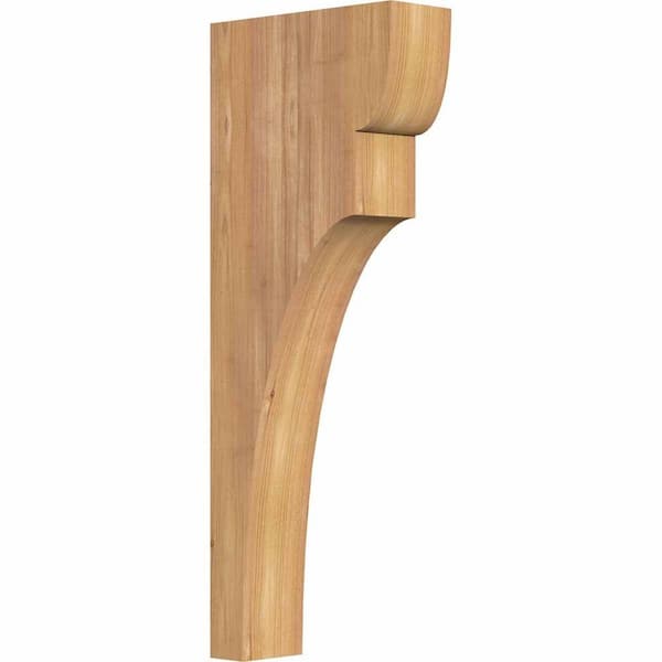Ekena Millwork 3-1/2 in. x 10 in. x 26 in. Western Red Cedar Yorktown Smooth Corbel