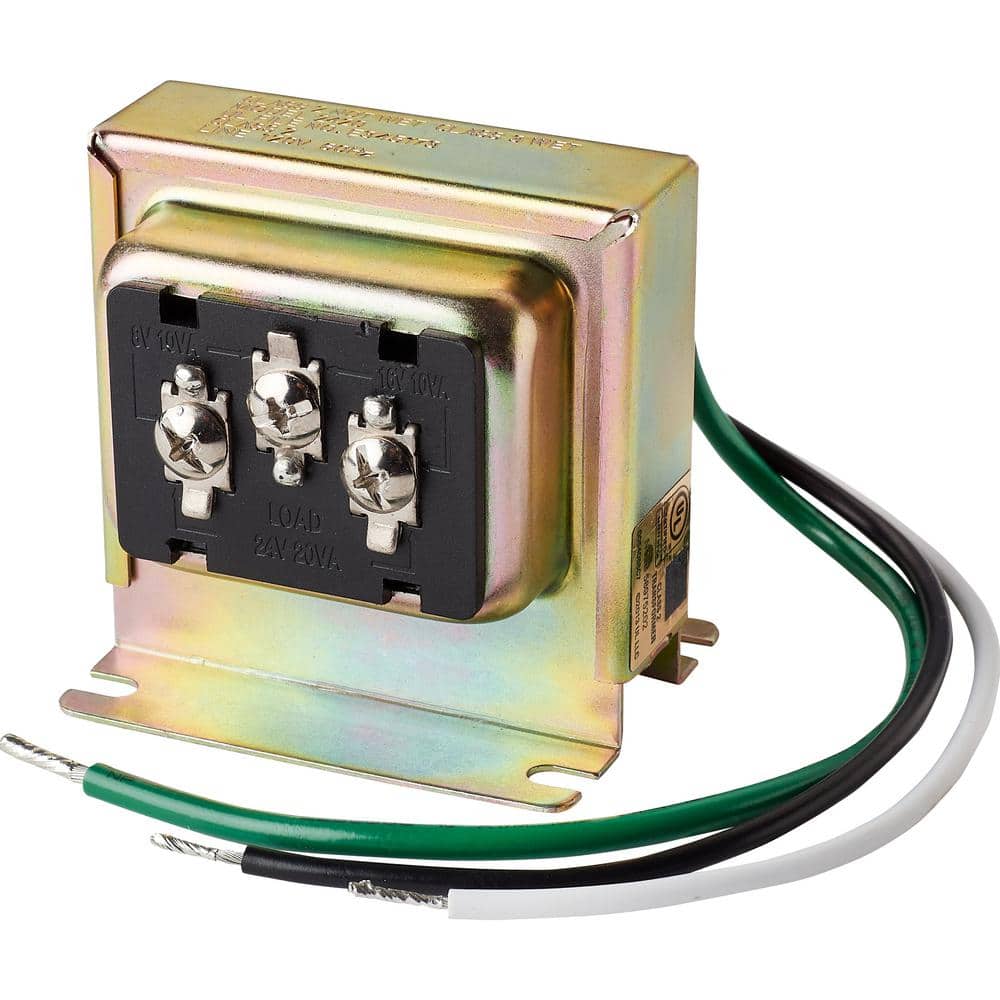 Compact Tri-Volt Doorbell Transformer for Smart Video Doorbells