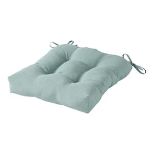 Seaglass 20 in. x 20 in. Tufted Square Outdoor Seat Cushion