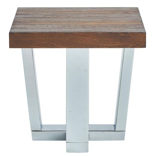 Steve Silver Laredo 23 in. Chestnut Brown Square End Table