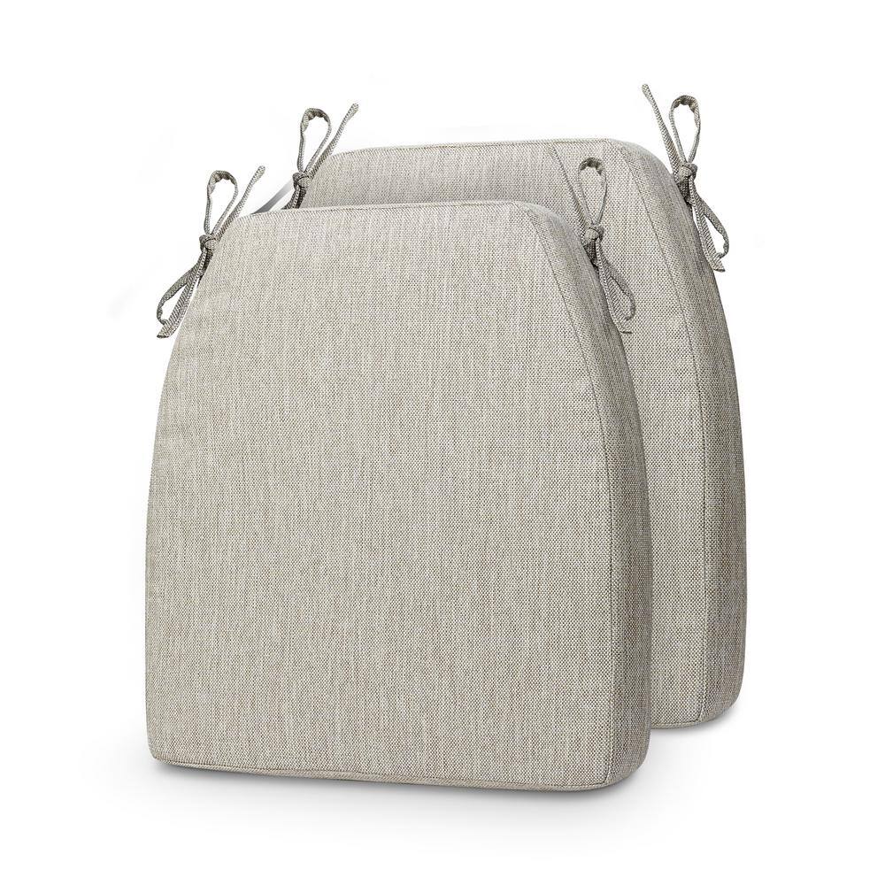 Khaki Trapezoid Outdoor Seat Cushion 2-Pack
