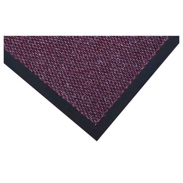 Samsung extra durable front door mat triangle burgundy- rug entry