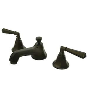 Metropolitan 2-Handle 8 in. Widespread Bathroom Faucets with Brass Pop-Up in Oil Rubbed Bronze
