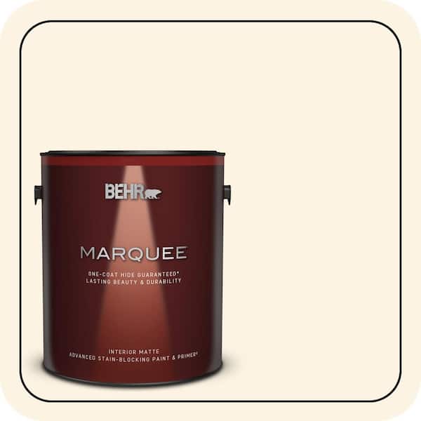BEHR MARQUEE 1 gal. #PWN-31 Candlelight Ivory Matte Interior Paint & Primer