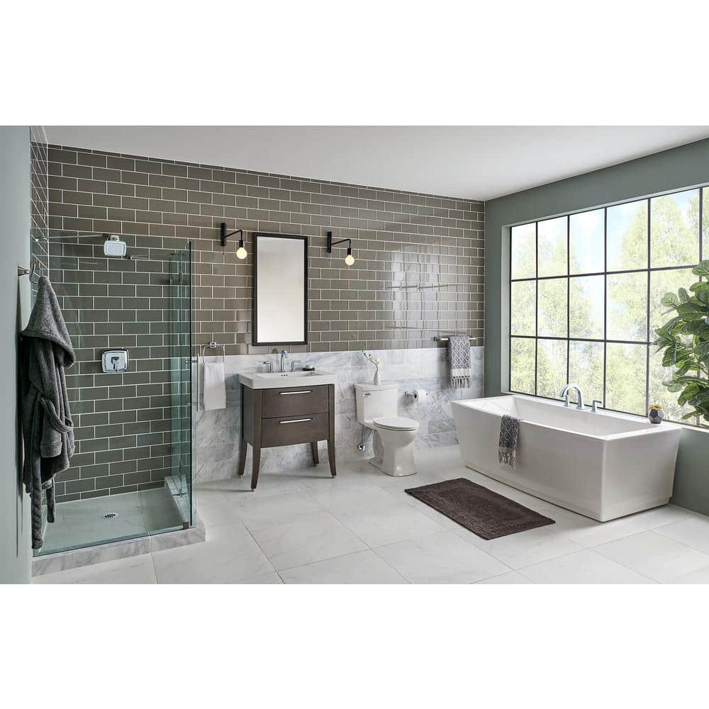Townsend 68'' White Acrylic Freestanding Soaking Bathtub