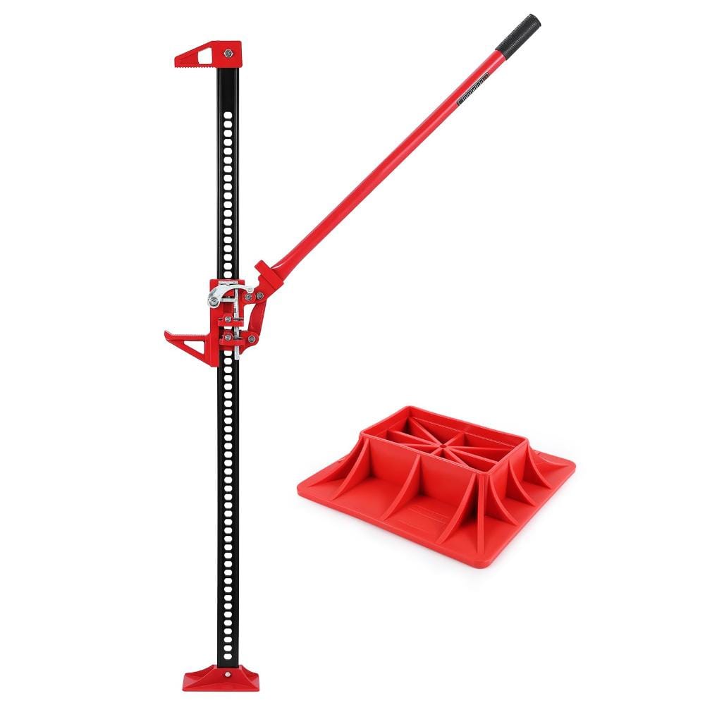 Heavy-Duty Steel High Lift Utility Jack with Adjustable Height, Safe Non-Slip Handle for Tractor, Truck, SUV, Bumper price history on PriceWatchPro