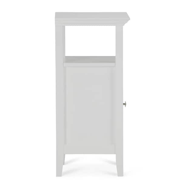 Acadian 15 in. W x 14 in. D x 30 in. H Floor Storage Bath Cabinet in White Acadian 15 in. W x 14 in. D x 30 in. H Floor Storage Bath Cabinet in White