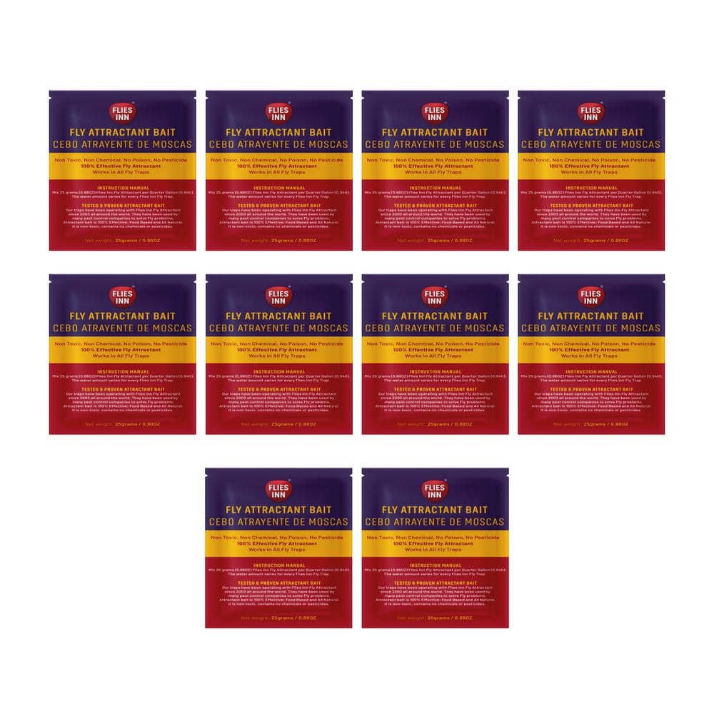 10 Fly Attractant Baits for Outdoor Fly Traps, Low Odor, Works with Every Fly Trap, No Poison, No Chemical price history on PriceWatchPro