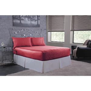 Bed Tite Solid 300-Thread Count Satin Sheet Set