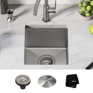 Standart PRO 13 Undermount 16 Gauge Stainless Steel Single Bowl Bar Prep Kitchen Sink