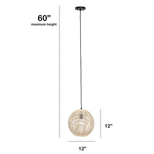 home depot rattan pendant light