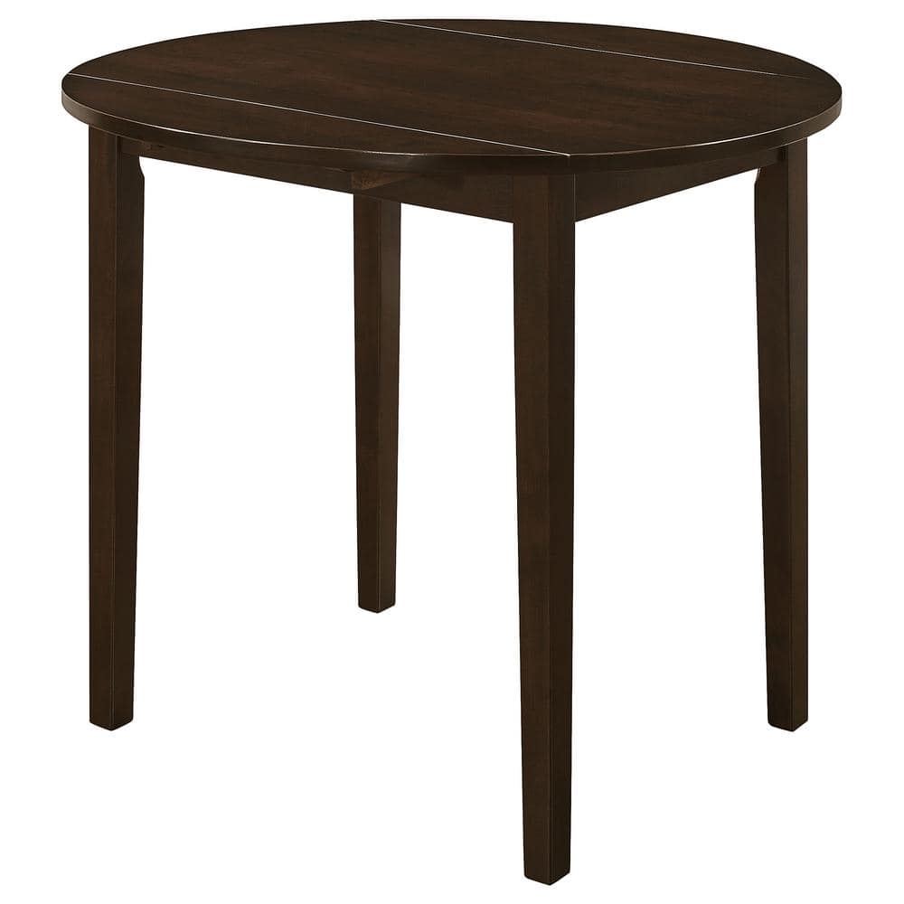 Espresso Wood Ladder Back Dining Chairs with Tan Microfiber Seats