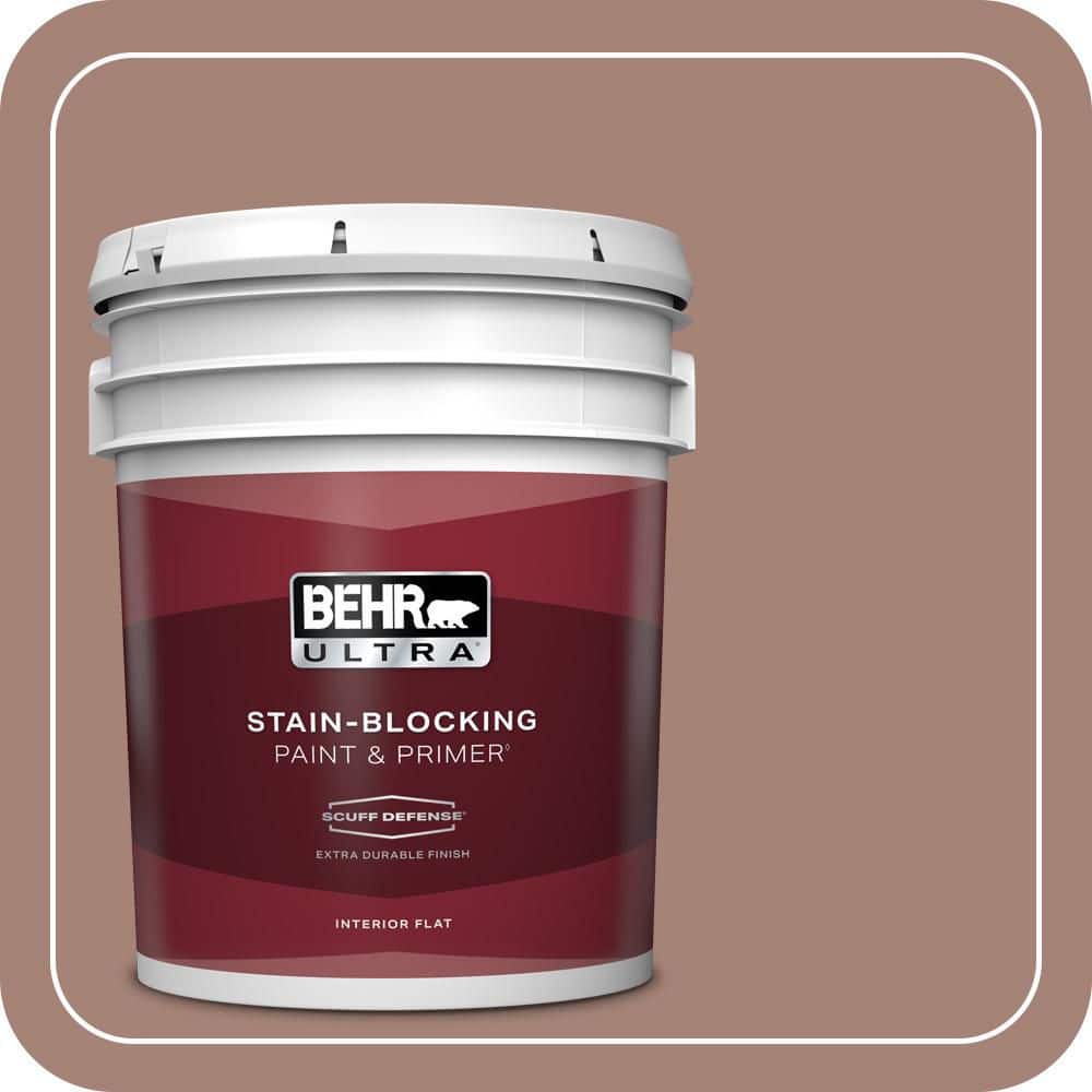 5 gal. Home Decorators Collection #HDC-NT-07 Hickory Branch Extra-Durable Flat Interior Paint & Primer -  BEHR ULTRA, ZZ032164