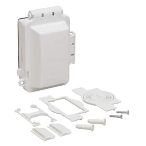1-Gang Extra Duty Horizontal/Vertical Non-Metallic Weatherproof In-Use Outlet Cover (16-in-1-Configurations), White