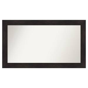Furniture Espresso 49.75 in. x 28.75 in. Custom Non-Beveled Satin Recycled Polystyrene Bathroom Vanity Wall Mirror