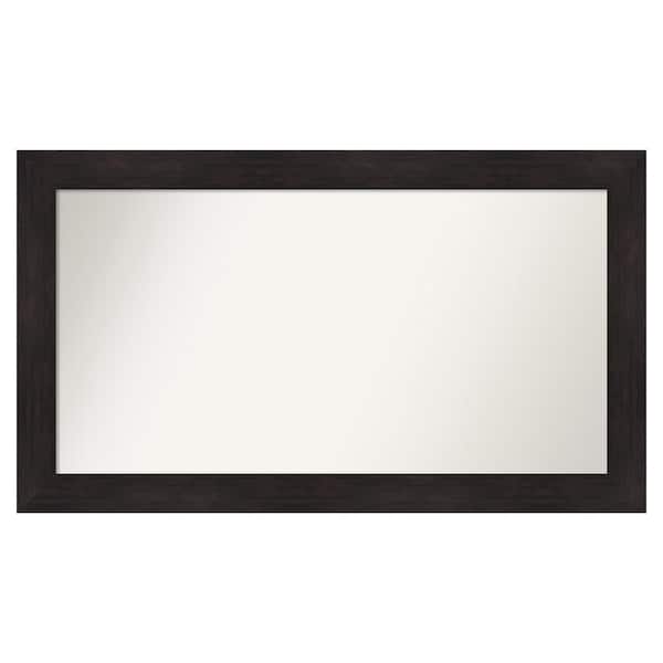 Amanti Art Furniture Espresso 49.75 in. x 28.75 in. Custom Non-Beveled Satin Recycled Polystyrene Bathroom Vanity Wall Mirror